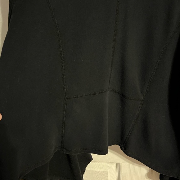 Aeropostale Black Open Front Sweater with Cozy Knit Fabric size XL - Picture 5 of 7